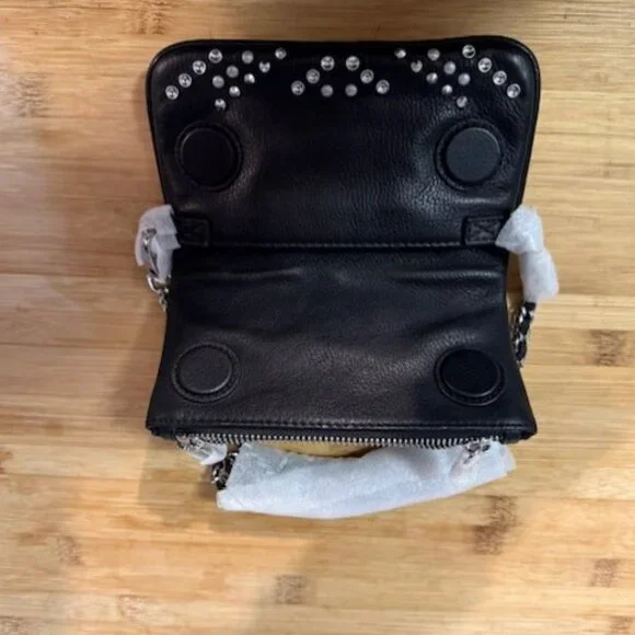 Zadig & Voltaire Rock Nano Arrow Studded Crossbody Bag - Picture 12 of 16